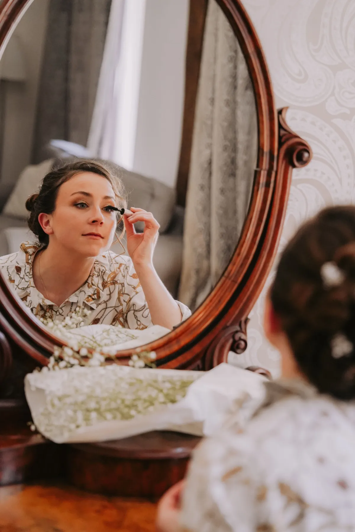 La mariée en préparation