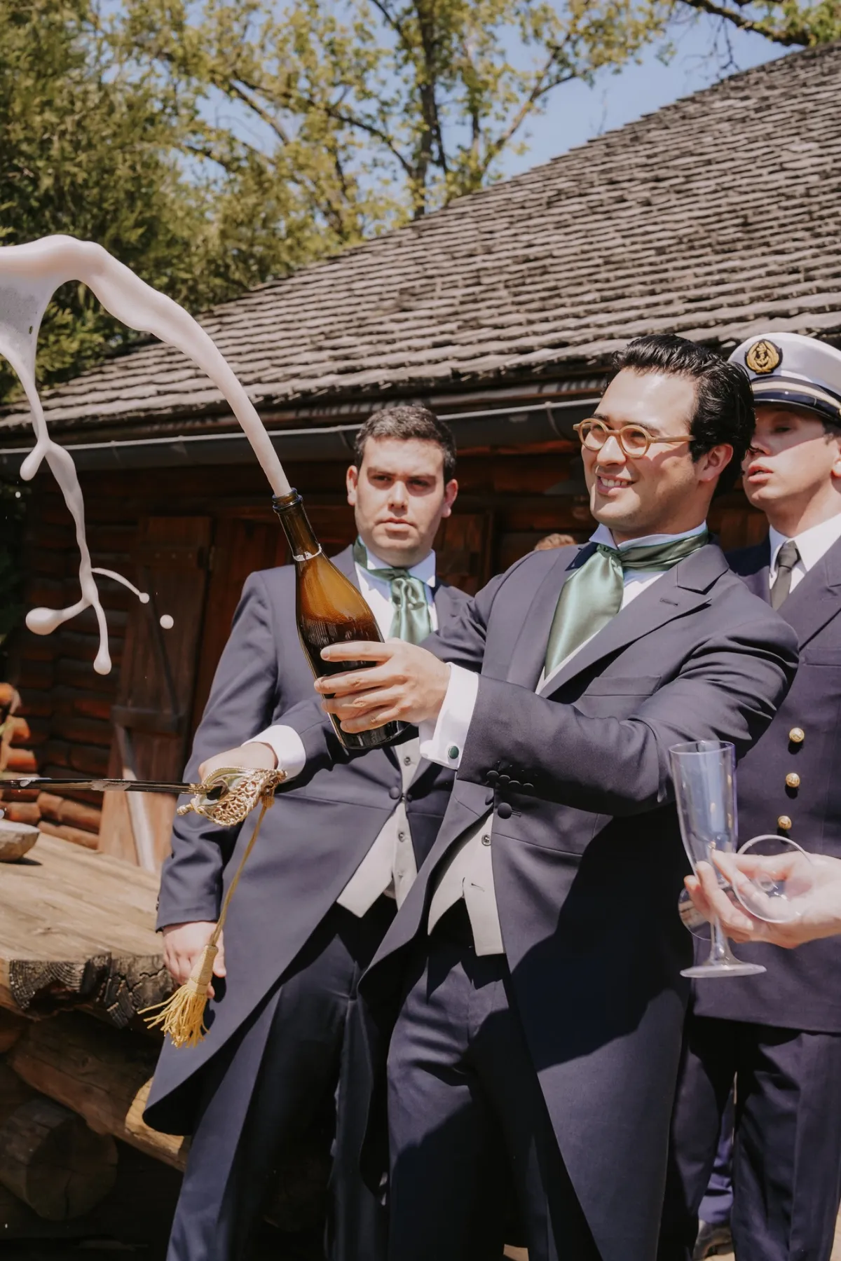Ouverture de bouteille pour la Reception