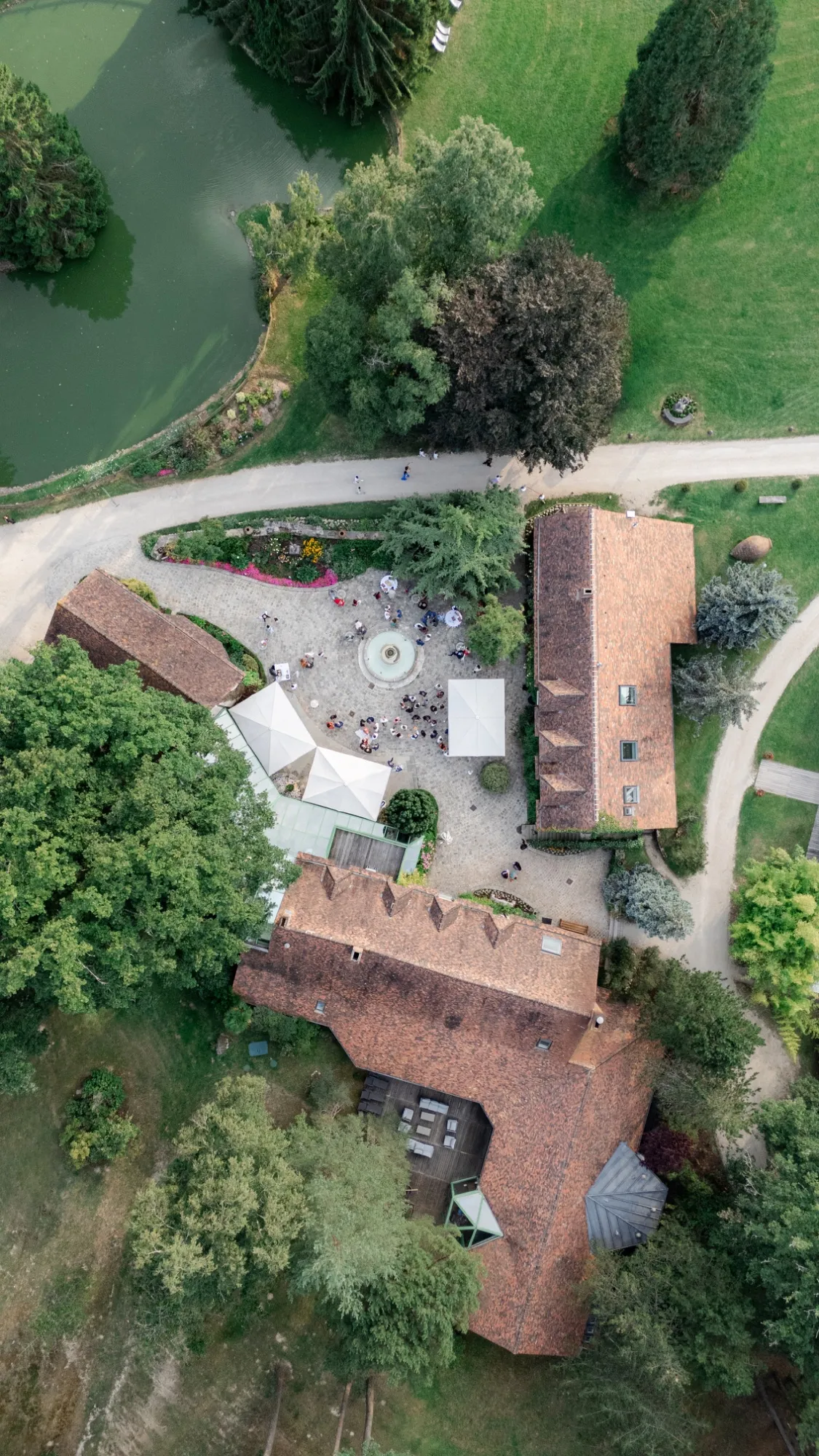 Hameau vu du ciel