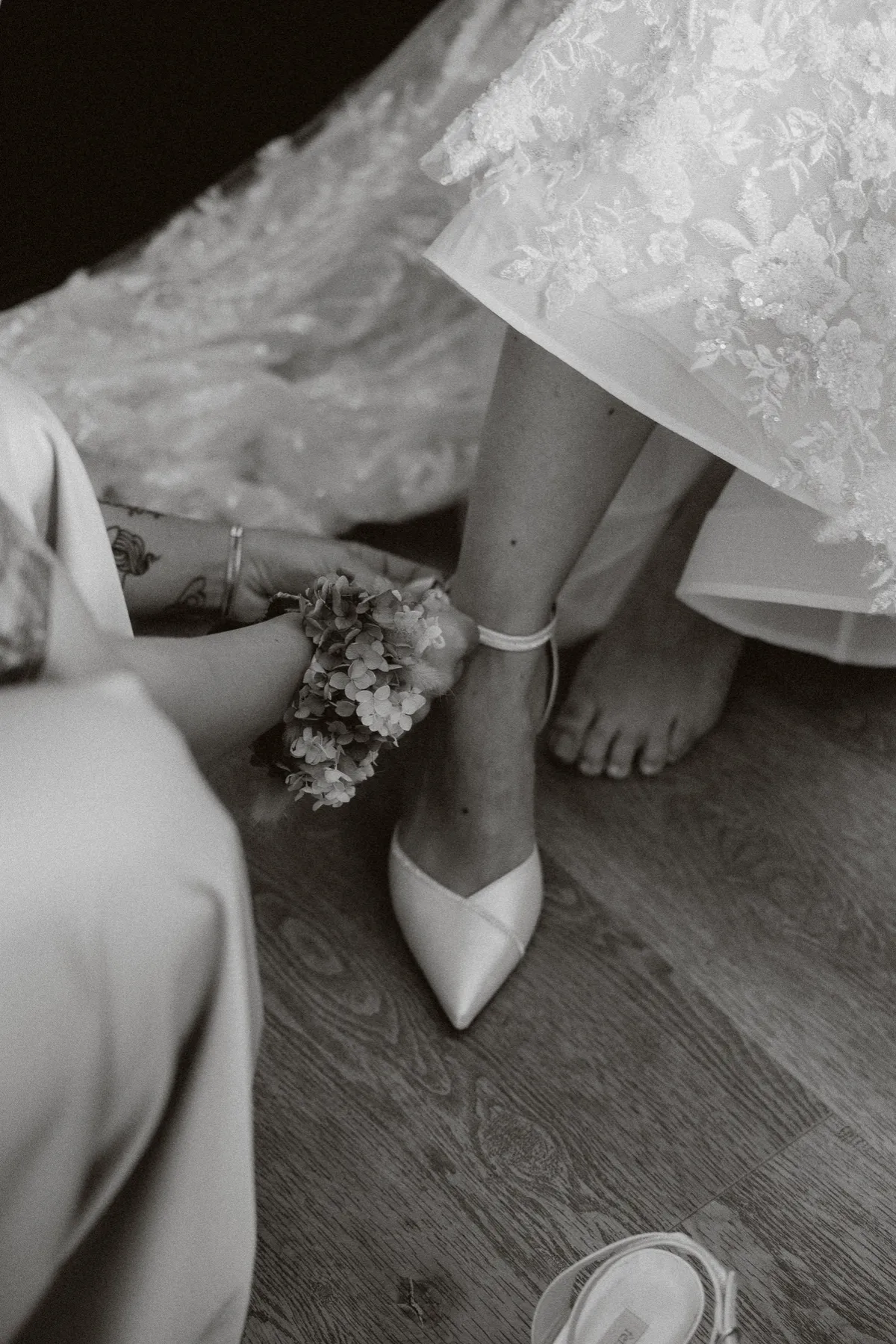 La mariée en préparation